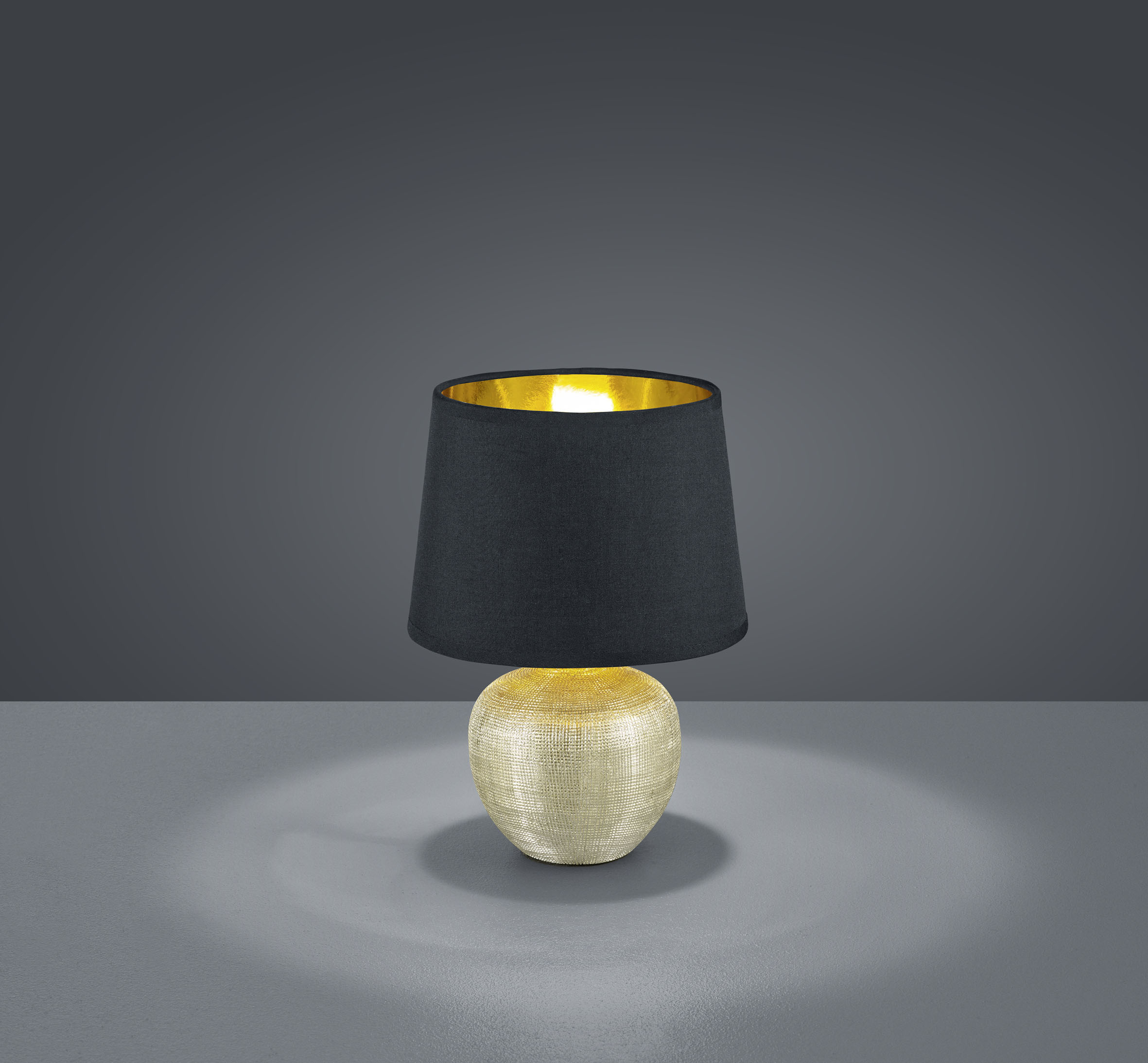 LAMPE DE TABLE LUXOR  MAXI CERAMIQUE DORE