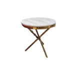 LIMA TABLE BASSE MARBRIE + STAINLESS STEEL