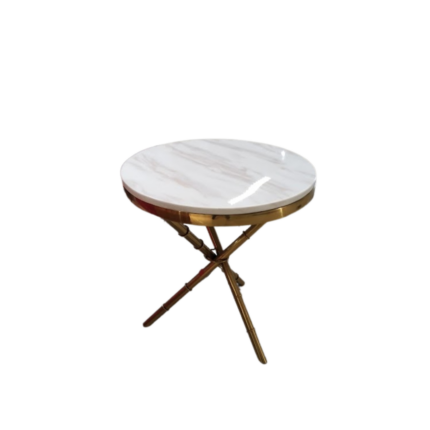 LIMA TABLE BASSE MARBRIE + STAINLESS STEEL