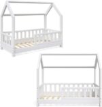 LIT MAISONNETTE 90X190 - Blanc