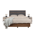 LUNA PACK LIT 160X200 AVEC RANGEMENT+2 CHEVETS+COMMODE+MIROIR
