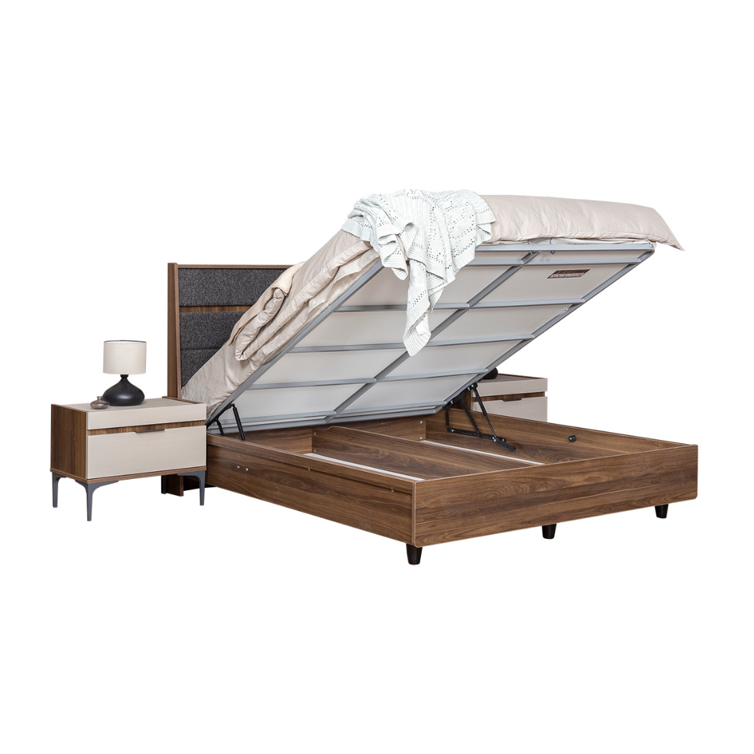 LUNA PACK LIT 160X200 AVEC RANGEMENT+2 CHEVETS+COMMODE+MIROIR LUNA PACK LIT 160X200 AVEC RANGEMENT+2 CHEVETS+COMMODE+MIROIR