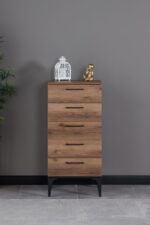LUPO CHIFFONIER 5 TIROIRS NOYER
