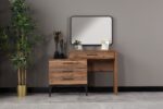 LUPO PACK LIT 160X200 + 2 CHEVETS + COMMODE + MIROIR NOYER