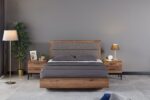 LUPO PACK LIT 160X200 + 2 CHEVETS + COMMODE + MIROIR NOYER
