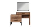 LUPO PACK LIT 160X200 + 2 CHEVETS + COMMODE + MIROIR NOYER