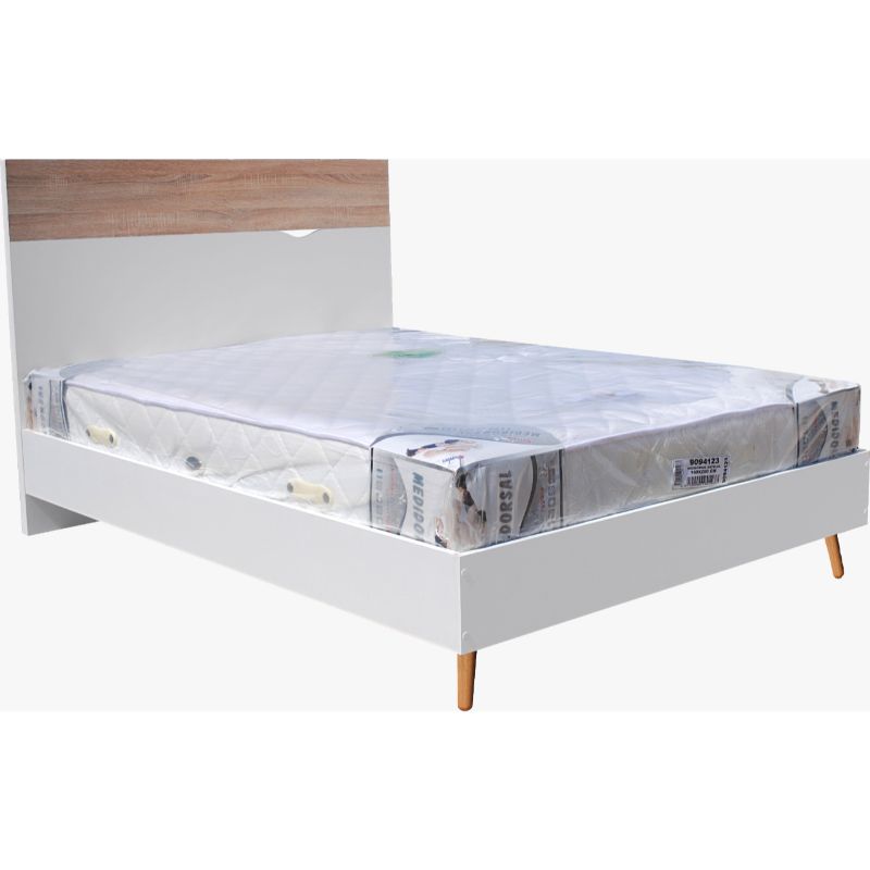 BOSTON LIT 140X200 CL BLANC/CHENE GOLD