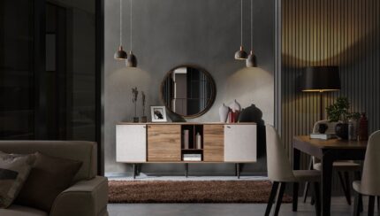 MARSALA BUFFET + MIROIR