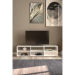 MEDIA MEUBLE TV BLANCHE