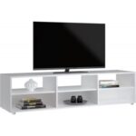 MEDIA MEUBLE TV BLANCHE