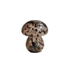 MEDUSE LAMPE LED EN VERRE  MOUCHTE BRICK /MARRON  13.5x13.5x19CM