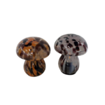 MEDUSE LAMPE LED EN VERRE  MOUCHTE BRICK /MARRON  13.5x13.5x19CM