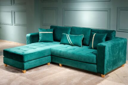 MERIDIENNES SALON D'ANGLE MODERNE VERT