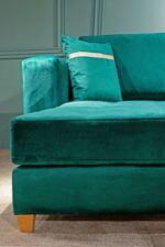 MERIDIENNES SALON D'ANGLE MODERNE VERT