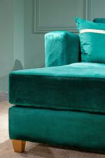 MERIDIENNES SALON D'ANGLE MODERNE VERT