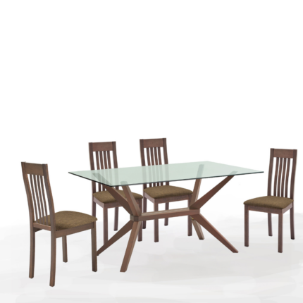 MERLO TABLE À MANGER +4 CHAISES