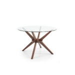 MERLO TABLE À MANGER RONDE + 4 CHAISES