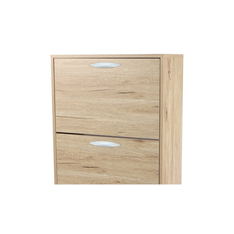 MEUBLE CHAUSSURE 3 ABATTANTS WENGE 70X29X126 CM