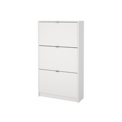 MEUBLE CHAUSSURES 3 TIROIRS BLANC