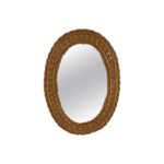MIROIR OVAL ROTIN 55x40 CM