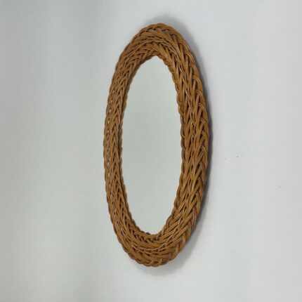 MIROIR OVAL ROTIN 55x40 CM