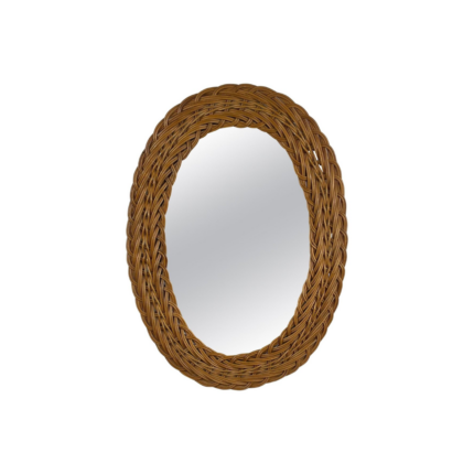 MIROIR OVAL ROTIN 55x40 CM