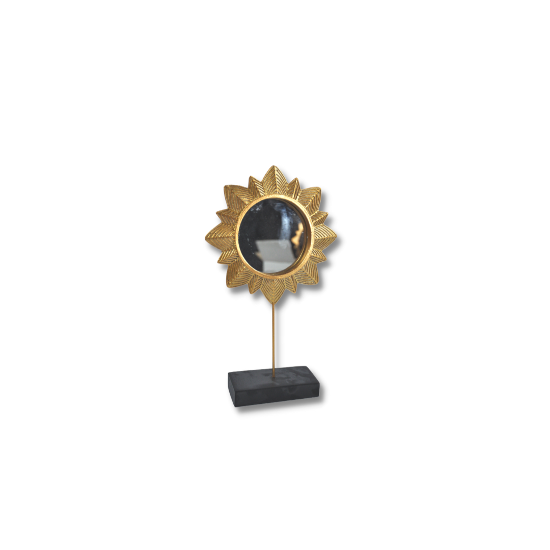 MIROIR SOLEIL A POSER DORE MIROIR SOLEIL A POSER DORE