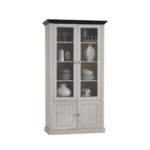 MONACO VITRINE BLANCHE TOP NOIR
