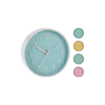 MONTRE MURAL COULEUR PASTEL 20,3X3,8 CM
