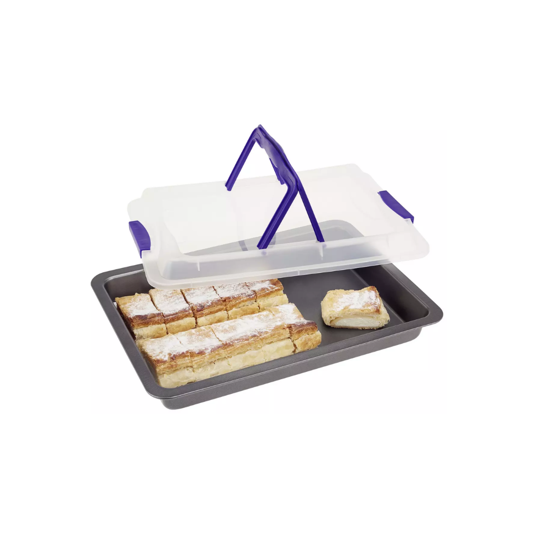 MOULE A CAKE RECTANGULAIRE ANTI-ADHÉSIF AVEC COUVERCLE MOULE A CAKE RECTANGULAIRE ANTI-ADHÉSIF AVEC COUVERCLE
