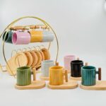 MUG ET SOUS PLAT EN BOIS