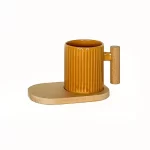 MUG ET SOUS PLAT EN BOIS