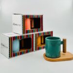 MUG ET SOUS PLAT EN BOIS