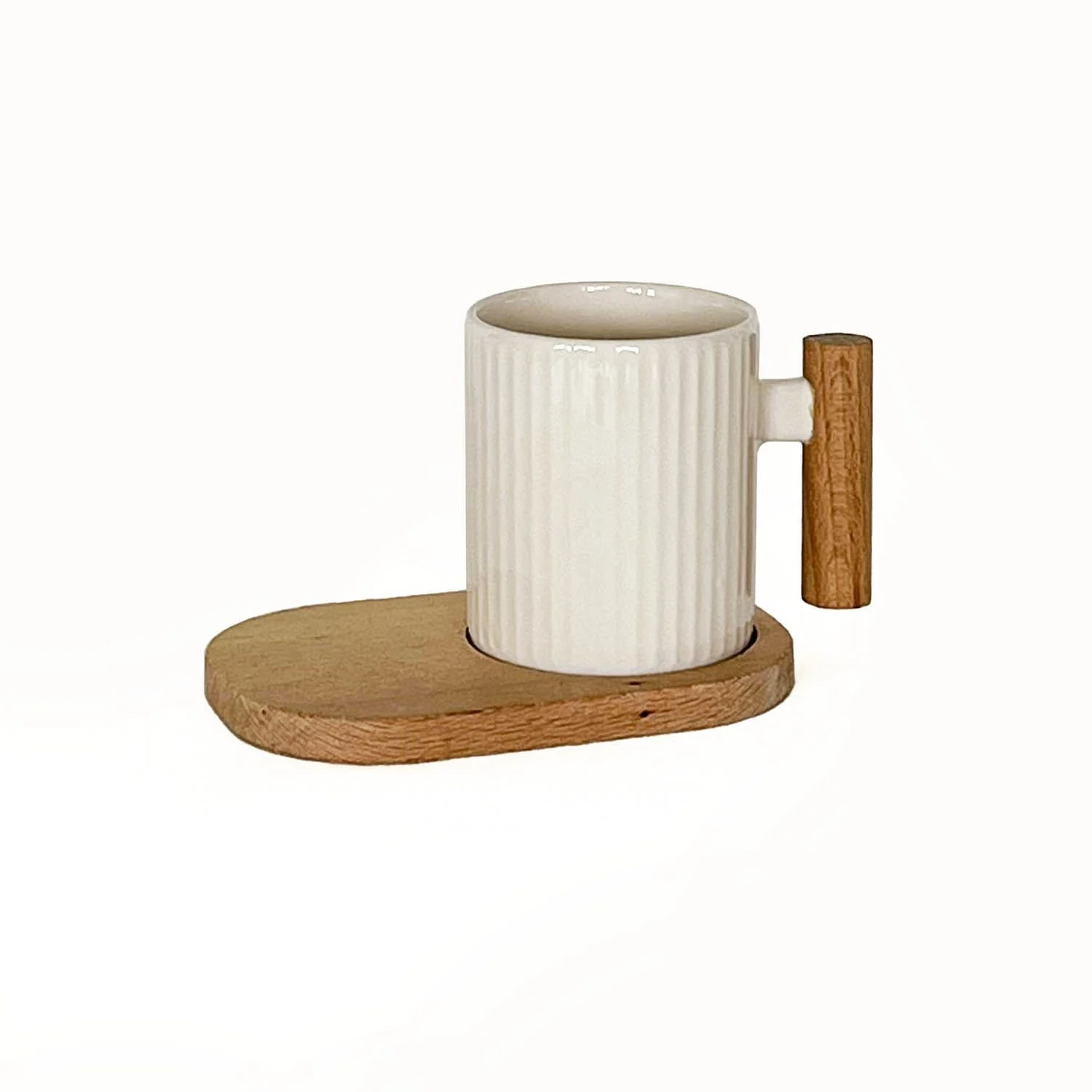 MUG ET SOUS PLAT EN BOIS MUG ET SOUS PLAT EN BOIS