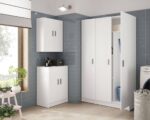 MULTISOS ARMOIRE DE RANGEMENT 1 PORTE BLANC