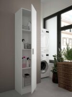 MULTISOS ARMOIRE DE RANGEMENT 1 PORTE BLANC