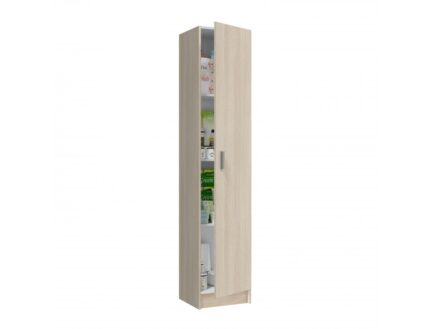 MULTIUSAGE ARMOIRE DE RANGEMENT ROBLE BOIS 1 PORTE