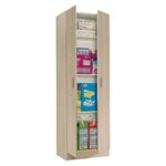 MULTISOS ARMOIRE DE RANGEMENT ROBLE BOIS 2 PORTES