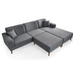 MIRA CORNER DROITE DOUBLE + REST + POUFF