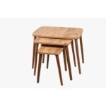 NAPOLI TABLE GIGOGNE ATLANTIK PINE 52X70X40/49X55X38/46X38X36