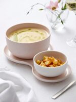 NUDGE SET 2 BOLS +ASSIETTE BONBONS ROSEBERRY