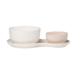 NUDGE SET 2 BOLS +ASSIETTE CREAM