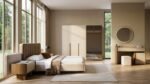 NOVA PACK LIT 160x200CM +2 CHEVETS+COMMODE + MIROIR