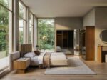 NOVA PACK LIT 160x200CM +2 CHEVETS+COMMODE + MIROIR