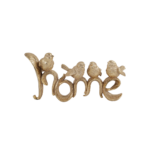 OISEAUX HOME DECO POLYRESIN DOREE 31.5x8.8x14.3 CM