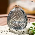 OMBRE VASE EN VERRE ROND 10x12CM