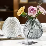 OMBRE VASE EN VERRE ROND 10x12CM