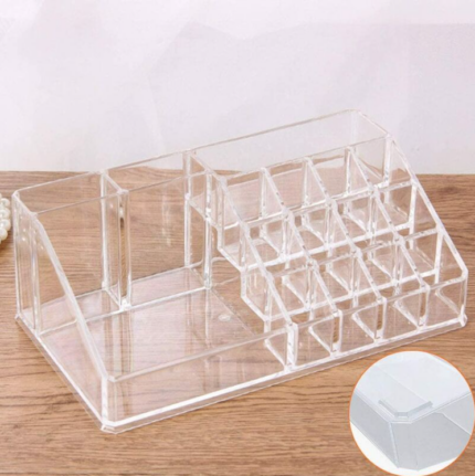 ORGANISATEUR COSMETIQUE ORGANO ACRYLIQUE TRANSPARANT