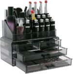 ORGANISATEUR MAQUILLAGE ACRYLIQUE NOIR