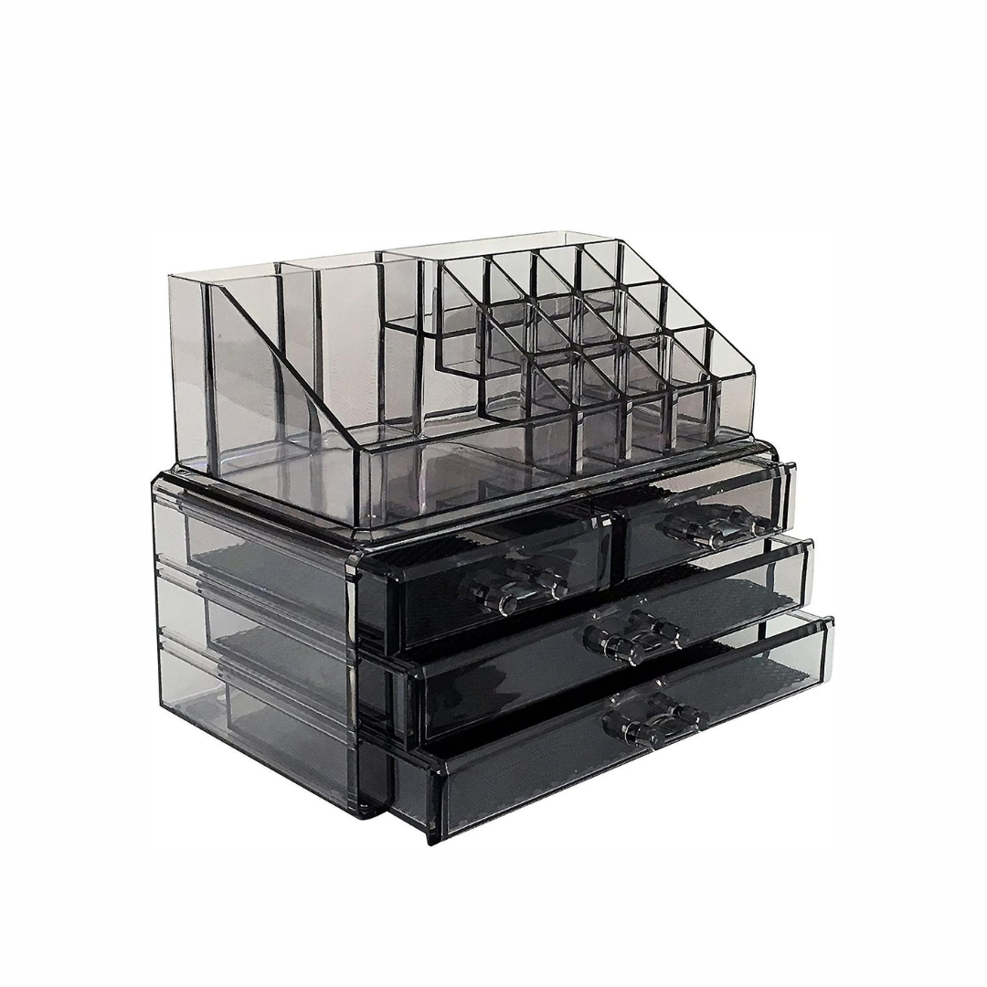 ORGANISATEUR MAQUILLAGE ACRYLIQUE NOIR ORGANISATEUR MAQUILLAGE ACRYLIQUE NOIR